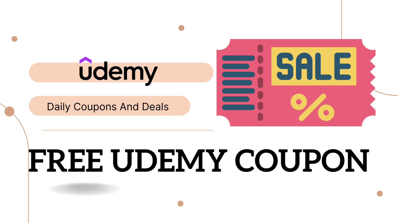 Udemy Coupon 100% Off Udemy Coupons