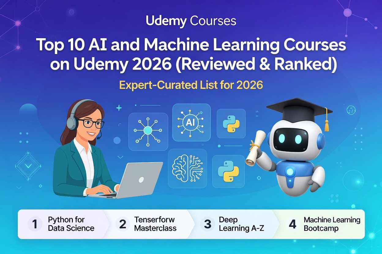 Top 10 AI and Machine Learning Courses on Udemy 2026 (Reviewed & Ranked)