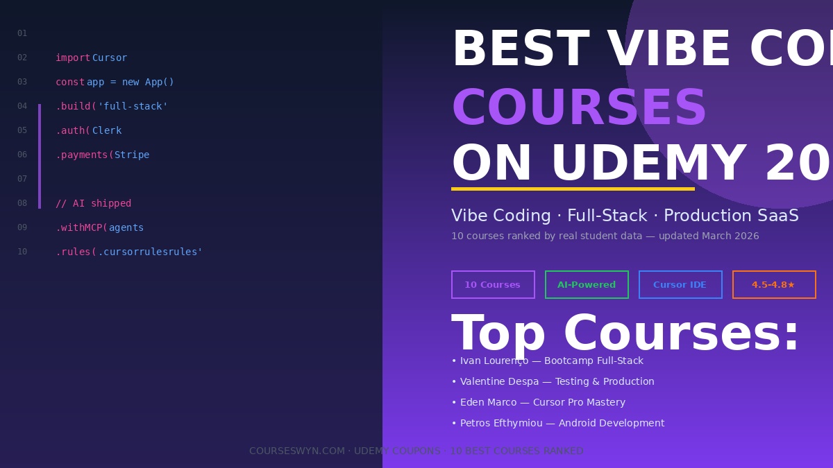 What Are the Best Udemy Courses for Vibe Coding in 2026?