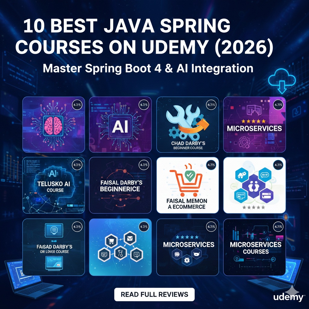 10 Best Java Spring Courses on Udemy (2026)