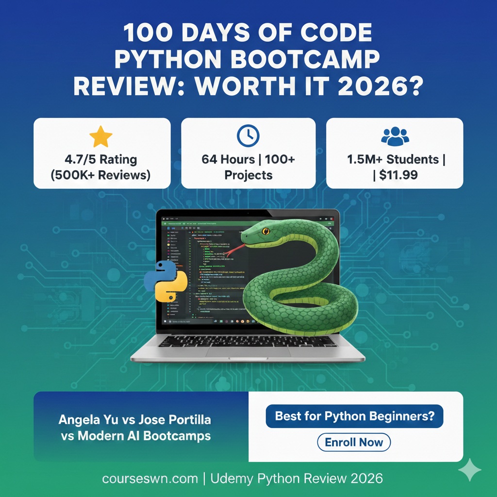 Angela Yu's 100 Days of Code™ Python Bootcamp Review: Worth It in 2026?