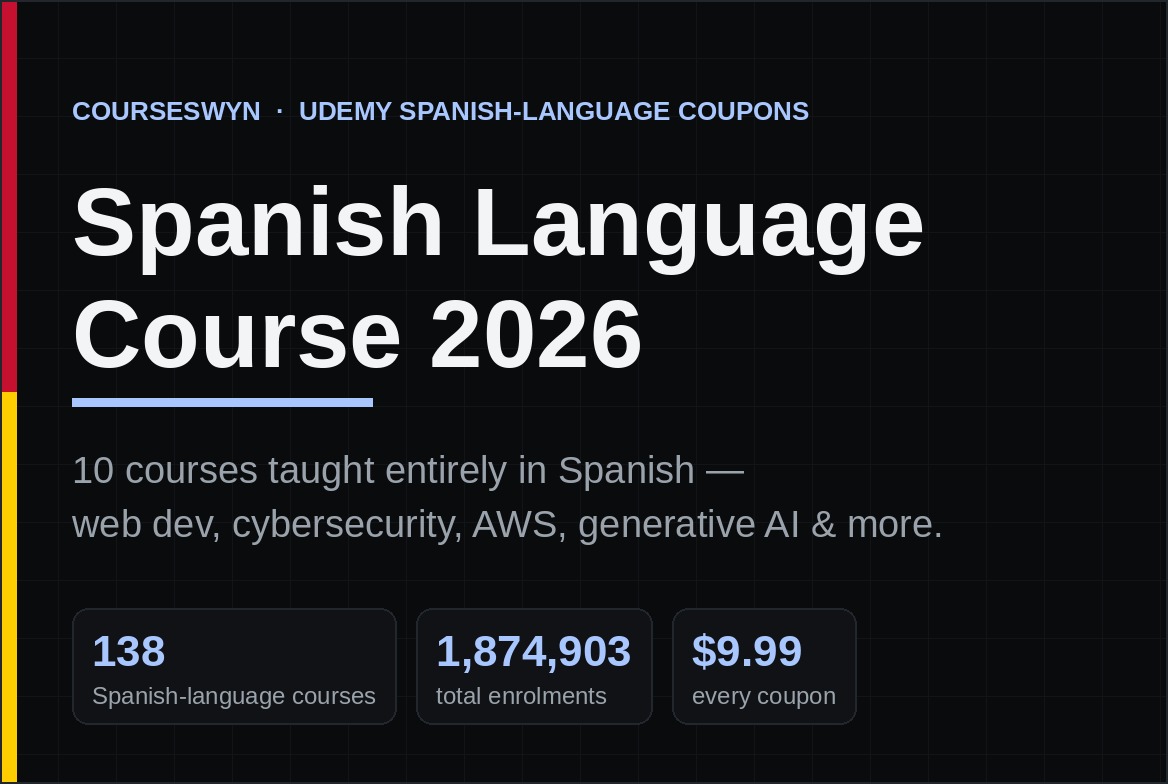 Spanish Language Course: 10 Best Udemy Courses in Spanish (2026)