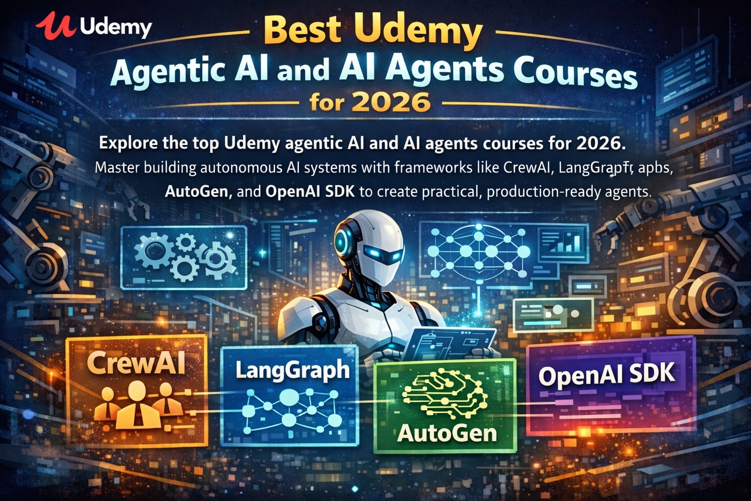 Best Udemy Agentic AI and AI Agents Courses for 2026 — Ranked & Reviewed