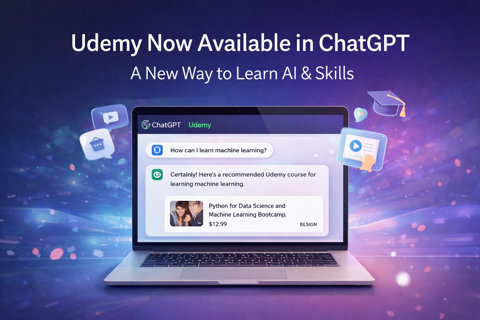 Udemy ChatGPT Integration 2026: How to Access Courses Inside ChatGPT