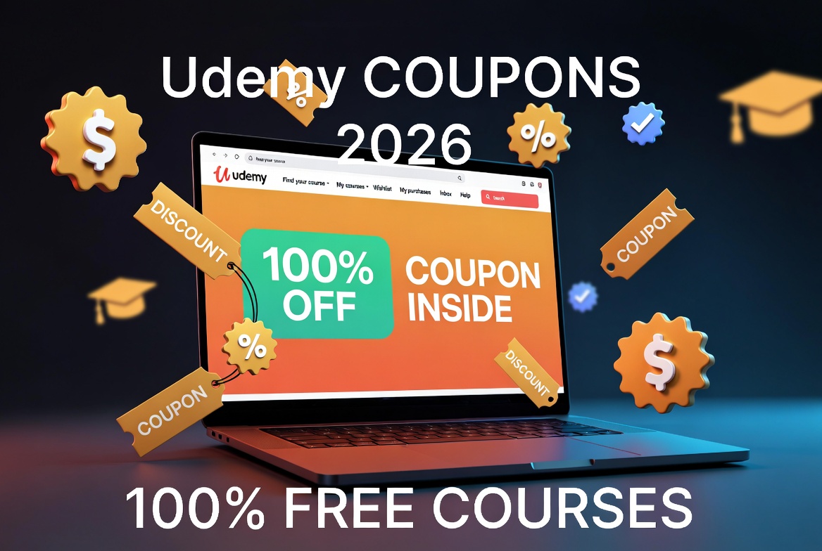 Udemy Coupons 2026 - How to Get 100% Off Courses with Verified Daily Deals