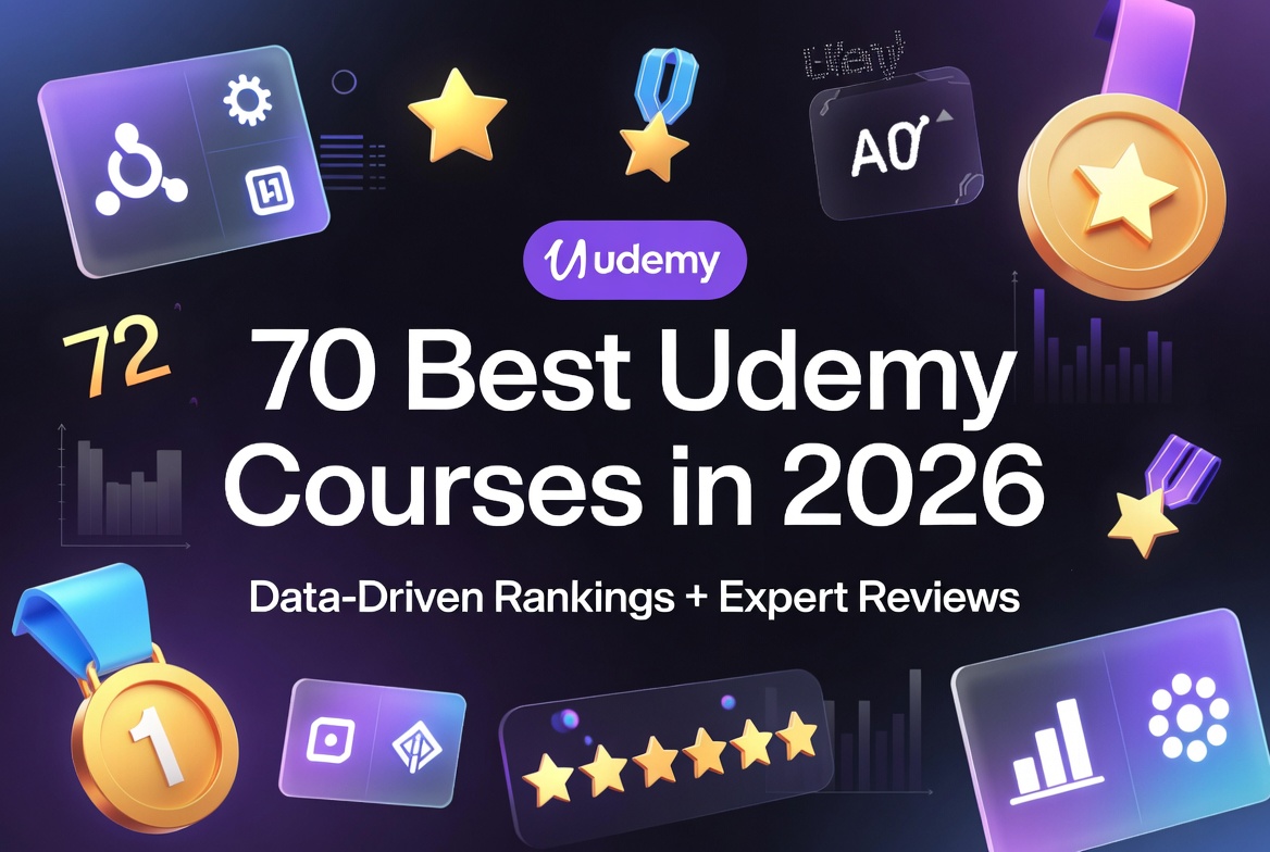 70 Best Udemy Courses in 2026 (Data-Driven Rankings + Expert Reviews)
