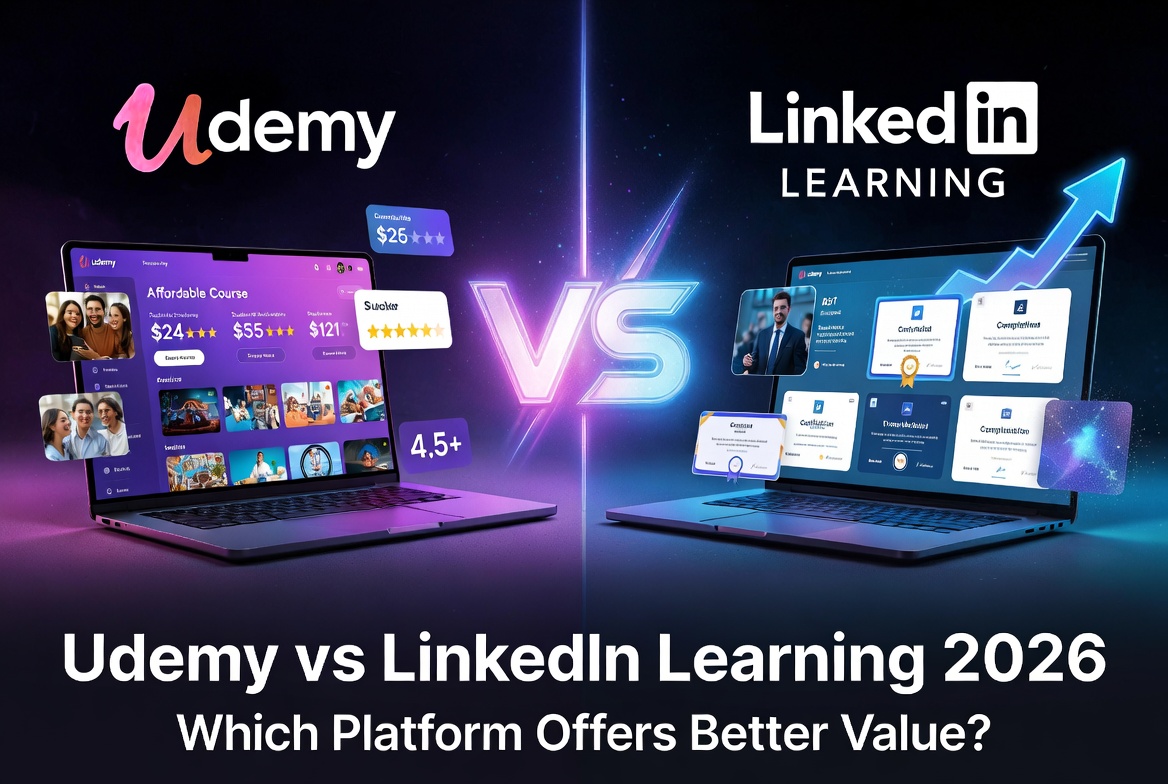 Udemy vs LinkedIn Learning 2026: Which Platform Offers Better Value?